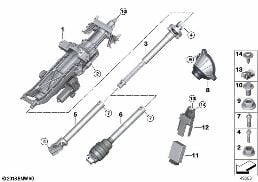 ELECTRON.STEER. COLUMN ADJ./ADD-ON PARTS