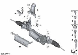 ELECTRICAL STEERING diagram for BMW 3 Series G20 Sedan 320d