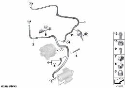 BATTERY CABLE diagram for BMW 3 Series G20 Sedan LCI 320d