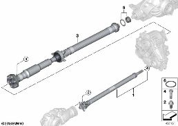 4-WHEEL DRIVE SHAFT/INSERT NUT diagram for BMW 3 Series G20 Sedan 330eX