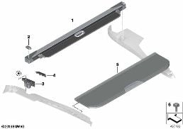 Kombirollo diagram for BMW X7 G07 LCI 40iX