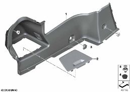 LEFT TRUNK TRIM diagram for BMW 8 Series G14 Convertible 840dX