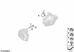 Cable de puesta a masa diagram for BMW X3 M F97 LCI X3 M