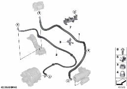 Cable de bateria diagram for BMW X3 M F97 LCI X3 M