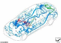 MAIN WIRING HARNESS, DUPLICATE diagram for BMW 3 Series G20 Sedan LCI 320d