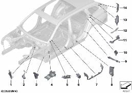 CAVITY SEALINGS diagram for BMW 3 Series G21 Touring 330d