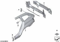 SIDE PANEL/TAIL TRIM diagram for BMW 3 Series G21 Touring 330d