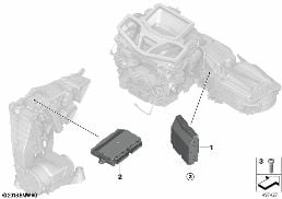 CONTROL UNIT AIR CONDITIONING SYS. diagram for BMW X7 G07 LCI M60iX