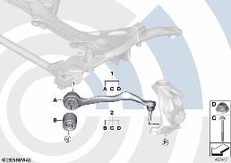 REPAIR KIT FOR RADIUS ROD diagram for BMW 3 Series F30 LCI 330d
