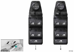 OPERATING UNIT, SWITCH MODULE, DOOR, FRT diagram for BMW 3 Series G20 Sedan LCI 320d