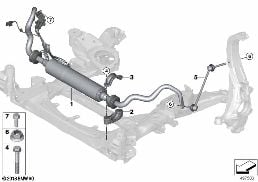 FRONT STABILIZER BAR/DYNAMIC DRIVE diagram for BMW X7 G07 30dX
