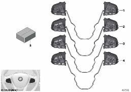 SWITCH FOR STEERING WHEEL M SPORT diagram for BMW 3 Series G20 Sedan LCI 320d