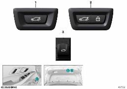 SWITCH FOR REAR LID ACTUATION diagram for BMW 3 Series G20 Sedan LCI 320d