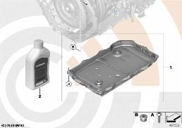 FLUID-CHANGE KIT, AUTOM. TRANSMISSION diagram for BMW 1 Series F20 LCI 118d