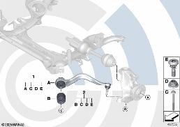 REPAIR SET PIVOT STRUT, ALL-WHEEL DRIVE diagram for BMW 4 Series F32 435iX