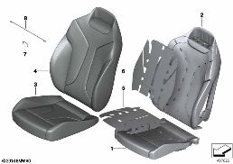 SEAT FRONT, UPHOLSTERY & COVER BASE SEAT