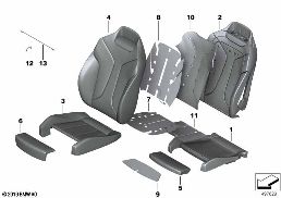 SEAT FRONT, UPHLSTRY/COVER, COMFORT SEAT