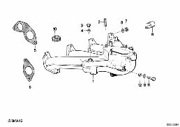 INTAKE MANIFOLD SYSTEM diagram for BMW 5 Series E12 518