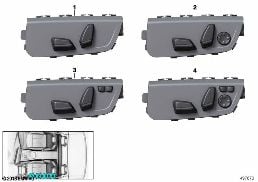SEAT ADJUSTMENT SWITCH, DRIVER diagram for BMW Z4 G29 30i