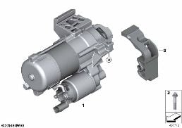 STARTER diagram for BMW 5 Series G60 Sedan 520i