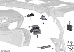 Выпускное сопло diagram for BMW X5 G05 30iX