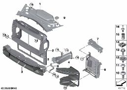 Conduits d'air diagram for BMW Rolls-Royce Phantom RR11 Phantom