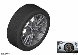 BMW 輕質合金輪輞 M Perf.Y 型輪輻 863M - 20