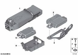 SEPARATE COMPONENTS TELEPHONY WCA/NFC diagram for BMW 1 Series F20 LCI 118i