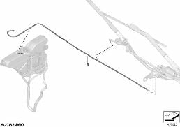 SINGLE PARTS FOR WINDSHIELD CLEANING diagram for BMW 3 Series G20 Sedan LCI 320d