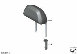 REAR SEAT HEAD RESTRAINT