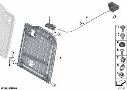 SEAT, REAR, SEAT FRAME