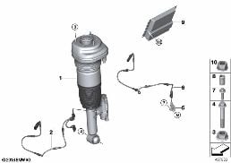 AIR SPRING STRUT, REAR/CONTROL UNITS