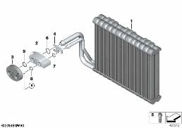 EVAPORATOR / EXPANSION VALVE diagram for BMW 5 Series F11 LCI M550dX