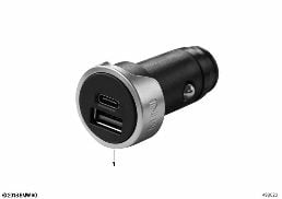 MINI USB CHARGER diagram for BMW MINI Countryman F60 Cooper