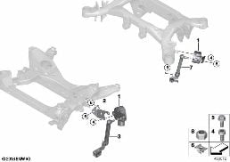 HEADLIGHT VERTICAL AIM CONTROL SENSOR diagram for BMW X4 G02 30iX
