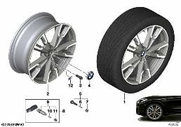 BMW LA WHEEL M V-SPOKE 721M - 20