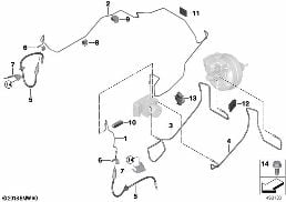 BRAKE PIPE, FRONT diagram for BMW 3 Series G20 Sedan 320d