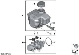 BRAKE MASTER CYLINDER diagram for BMW 3 Series G20 Sedan 320d