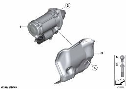 起动马达 diagram for BMW 7 Series F02 760Li