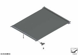 PANORAMA GLASS ROOF, ROLLER diagram for BMW 3 Series G21 Touring 330d