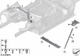 REINFORCEMENT, BODY diagram for BMW 3 Series G21 Touring LCI 320d