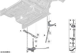 REINFORCEMENT FOR BODY, REAR diagram for BMW 8 Series F93 M8 Gran Coupe M8