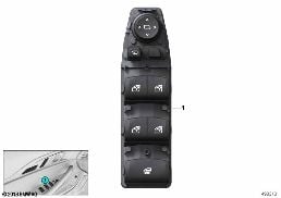 Ovládací panel spínací centrum dveře diagram for BMW 8 Series G14 Cabrio M850iX