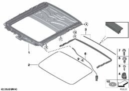 SLIDING LIFTING ROOF FRAME