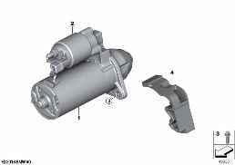 STARTER diagram for BMW 1 Series F21 M135i