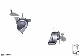 HORN diagram for BMW Z4 G29 30i