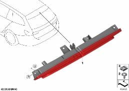 THIRD STOPLAMP diagram for BMW 3 Series G21 Touring LCI 330e