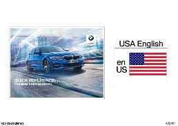 QUICK REFERENCE CARD G20 diagram for BMW 3 Series G20 Sedan 330eX