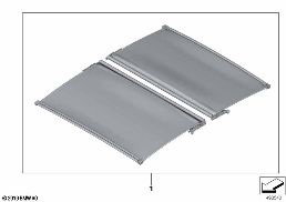 INDIVIDUAL PANOR.GLASS ROOF ROLL.SUNBL.