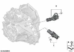 Ingangstoerentalsensor 7DCT300 diagram for BMW X1L F49 LCI X1 25Li